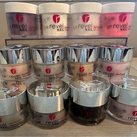 Revel Nail Other - Revel Nail Dip Powders 12 Multi Color Like New